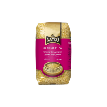 Natco Premium Yellow Mung Dal 1kg – Nutritious, Protein-Rich Lentils for Cooking